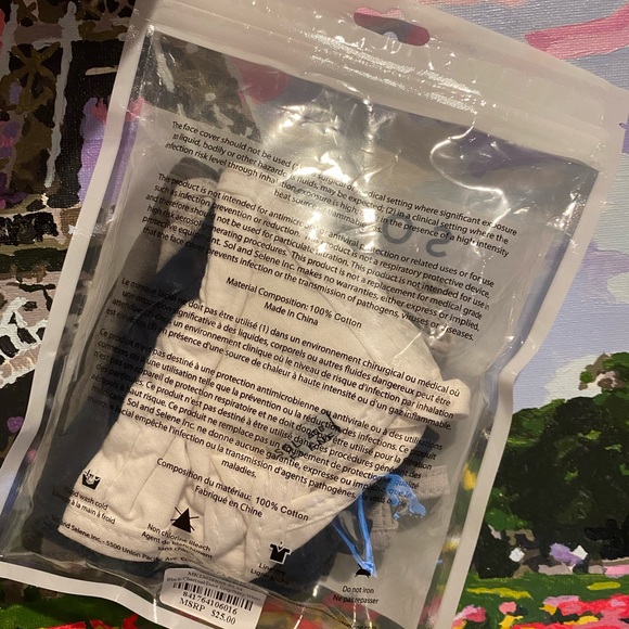 Sol and Selene Protective Face Cover Water Repellent Unisex set of 5 assorted co - Picture 3 of 5